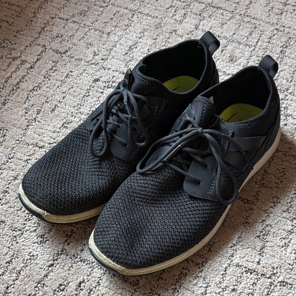 Boys Florsheim Black and White Sneakers